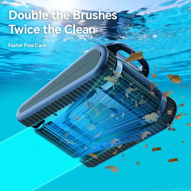 (Édition 2026) Seauto Crab Pro Nettoyeur de piscine robotisé sans fil, 45 000 Pa de puissance, escalade des parois,