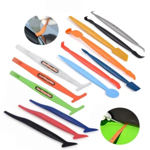 TOFAR 1/13 accessoires de voiture Film de carbone enveloppe Micro bâton raclette grattoir bord détail outil d'emballage