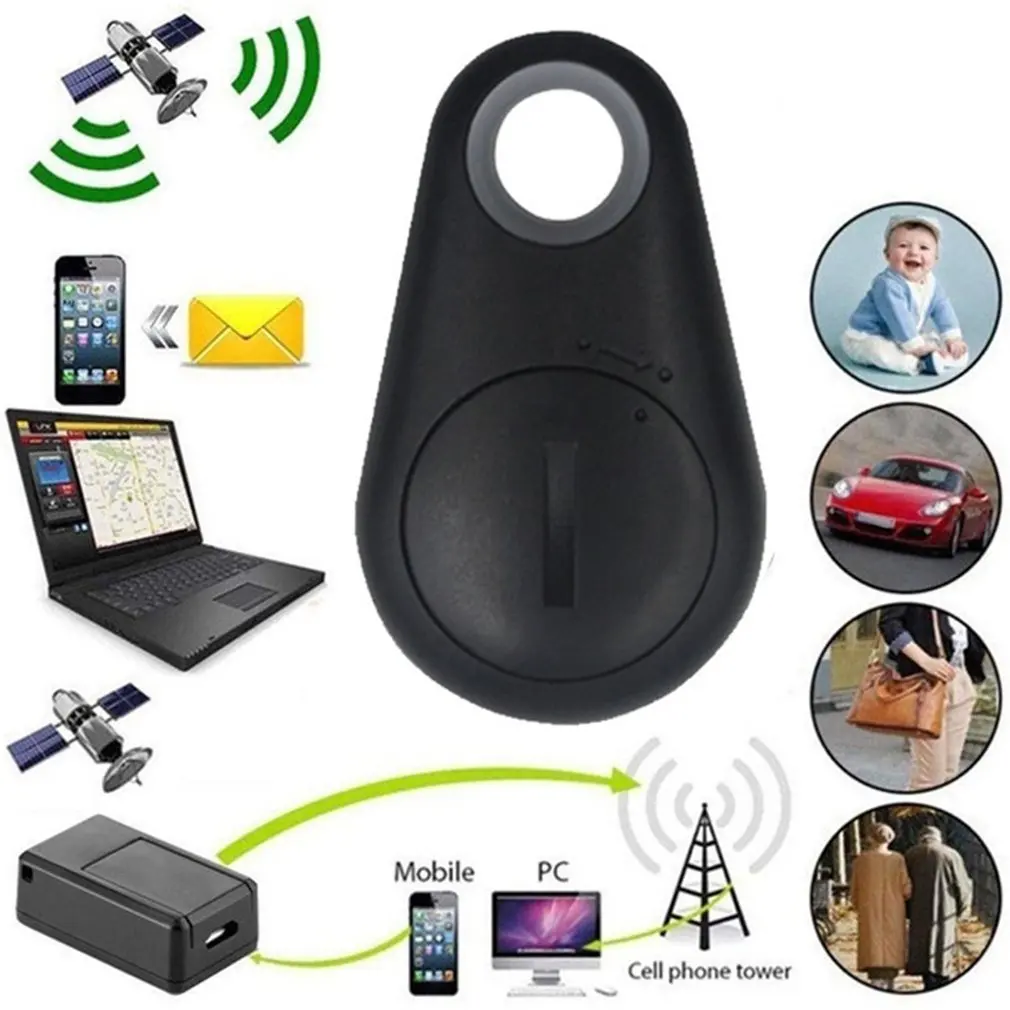 Mini mode chien intelligent animaux de compagnie Bluetooth 4.0 GPS Tracker Anti-perte alarme étiquette sans fil enfant