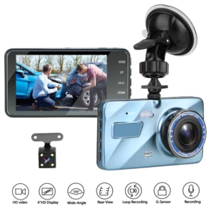 Enregistreur vidéo Dvr de voiture Dash Cam 1080P enregistreurs vidéo avec caméra de recul 4.0 "enregistreur de cycle