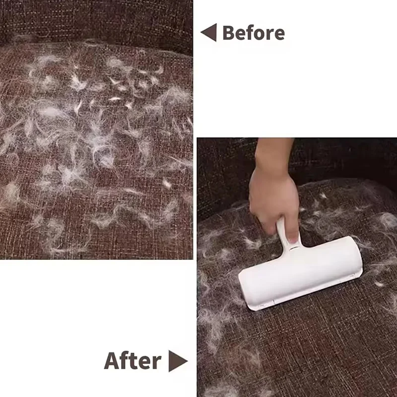 Rouleau d'épilation pour animaux de compagnie, dissolvant de fourrure pour chiens et chats avec Base autonettoyante,