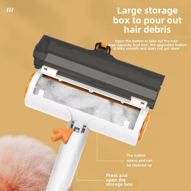 Brosse multifonctionnelle portable et lavable pour animaux de compagnie, outil efficace pour enlever les poils de