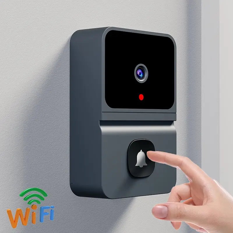 Sonnette vidéo WiFi pour maison intelligente, Protection de sécurité sans fil, caméra, sonnette de porte, interphone,