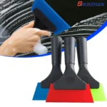 Raclette pratique en Silicone souple anti-rayures, essuie-glace pour vitres de voiture, outil de grattage de nettoyage