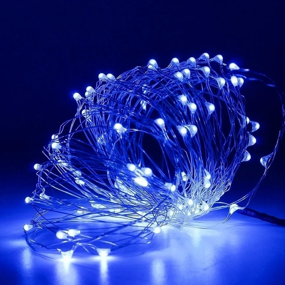 Guirlande lumineuse LED en fil de cuivre, 10 pièces, 6 pièces, guirlande lumineuse féerique de vacances, décor d'arbre