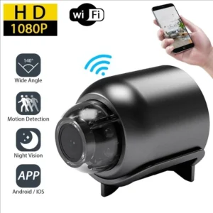 Mini caméra HD 1080P WiFi sans fil avec vision nocturne, caméra domestique X5, caméra à distance, surveillance de la