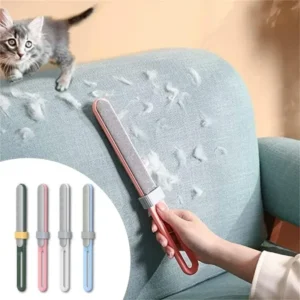 Brosse d'épilation électrostatique pour animaux de compagnie, dissolvant de charpie, double face, canapé, vêtements,
