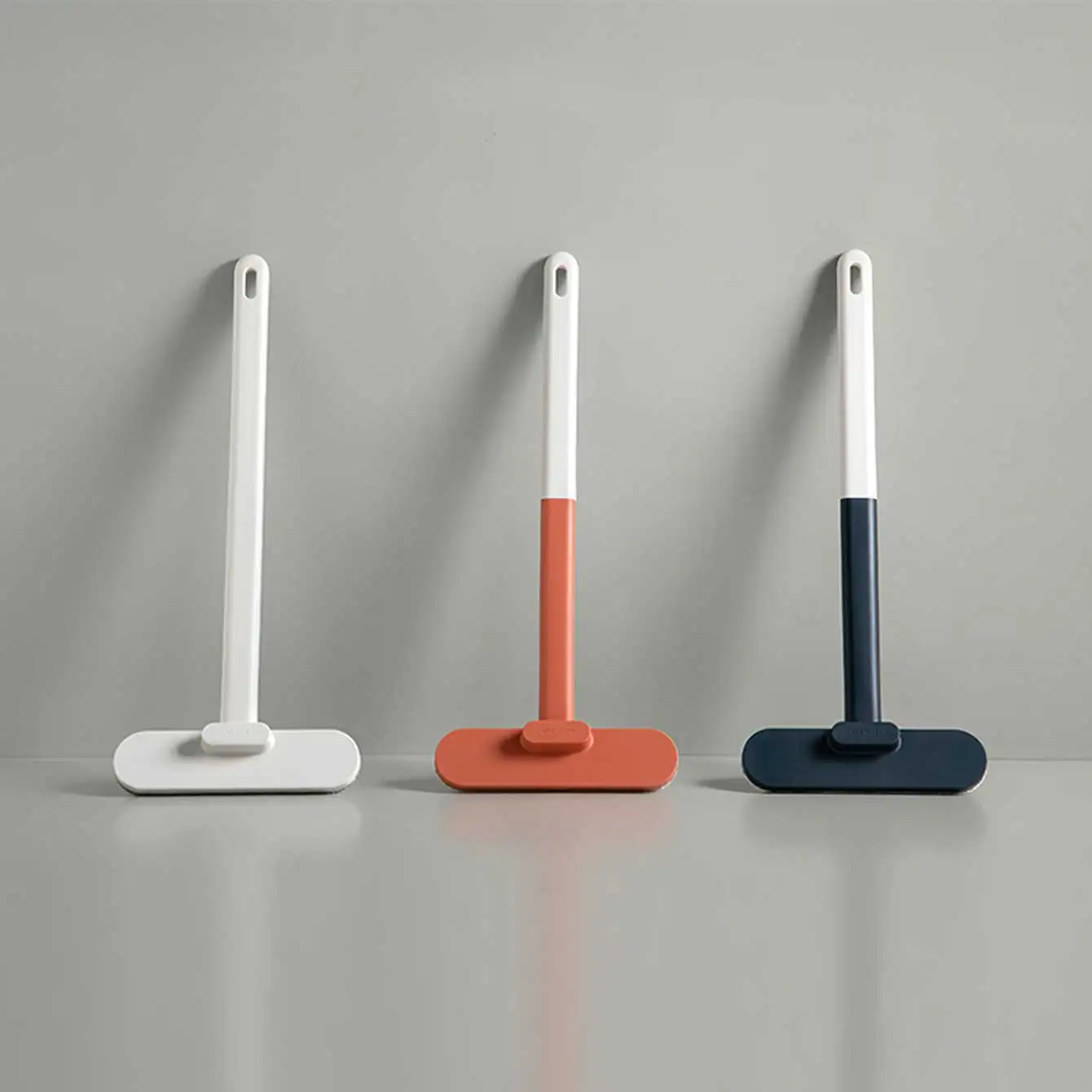 1 brosse multifonctionnelle à long manche pour fenêtres, brosse de nettoyage à double usage, humide et sèche, brosse