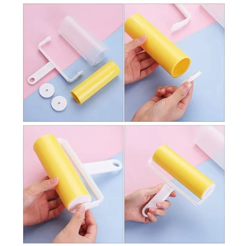 Grand dissolvant de nettoyage ménager lavable et réutilisable de haute qualité, rouleau collant Portable pour vêtements