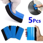 Spatule professionnelle en fibre de carbone avec bord en feutre 10x7cm anti-rayures pour film vinyle, autocollants de