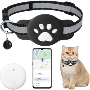 Traqueur Bluetooth compatible avec Google Find My (Android uniquement), traqueur pour animaux de compagnie, traqueur de