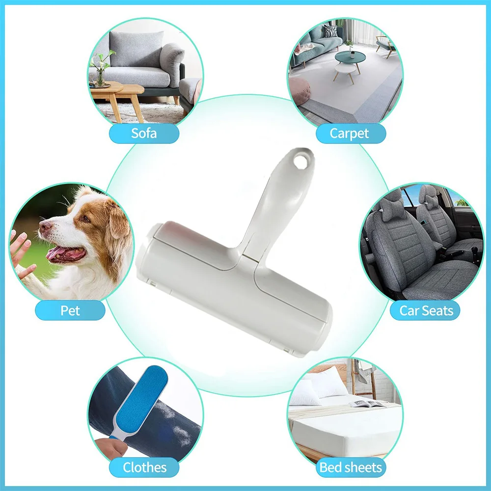 Épilateur pour chien et chat, pour canapé, meubles, tapis, siège de voiture, rouleau réutilisable, outil d'élimination