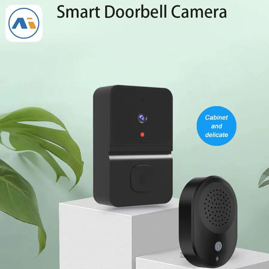 Sonnette vidéo WiFi pour maison intelligente, Protection de sécurité sans fil, caméra, sonnette de porte, interphone,
