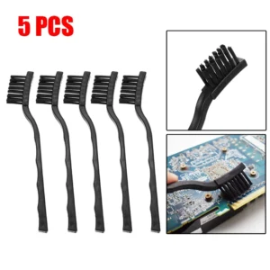 Brosse de nettoyage antistatique ESD, 5 pièces, brosse antistatique ESD, brosse à cheveux électronique antistatique