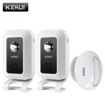 KERUI M7-Capteur de mouvement de bienvenue sans fil, alarme de sécurité, sonnette de porte, veilleuse LED, maison