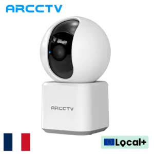 Caméra de surveillance WiFi ARCCTV 2K pour bébé, caméra de sécurité HD avec conversation bidirectionnelle, vision