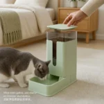 Distributeur automatique d'aliments et d'eau pour animaux de compagnie de 3,5 L, distributeur en plastique PP à