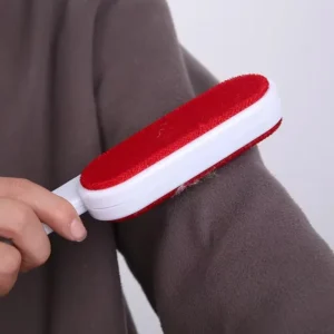 Rouleau anti-peluches autonettoyant, brosse dépoussiérante sur 2 côtés, dissolvant de poils d'animaux, pour enlever les