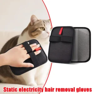 Brosse de toilettage pour chat et chien, gants électrostatiques réutilisables pour enlever les poils d'animaux, pour