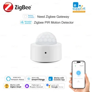 Ewelink Zigbee-Mini capteur de mouvement PIR, détecteur de mouvement humain, alarme de sécurité infrarouge, nous-mêmes