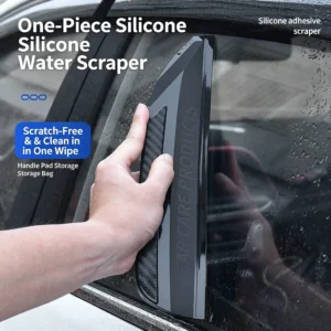 Spatule à main en silicone souple, lame de nettoyage silencieuse sans rayures, outil de séchage de vitres sans dommage