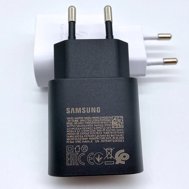 Samsung-Chargeur Super Rapide USB Type C, Adaptateur Cargador pour Galaxy S24, S23, S20, S21, S22 Plus, A54, A34, Z