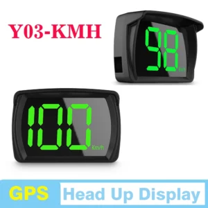 Compteur de vitesse GPS numérique Y03 universel, affichage tête haute, HUD, grande police, rappel KMH, affichage