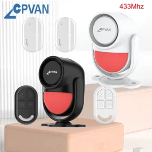Détecteur de mouvement CPVAN pour la sécurité domestique, alarme anti-cambriolage sans fil 433 MHz, capteur de