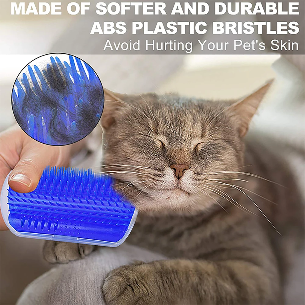 Brosse de Massage pour chat, grattage d'angle, épilation, beauté propre, peigne à gratter amovible pour chaton