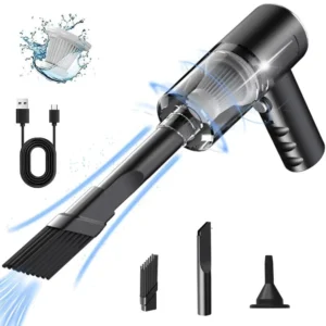 Aspirateur de voiture sans fil 9000Pa, chargement USB, appareil de nettoyage Portable 1200mAh, Mini aspirateur humide