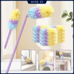 Brosse dépoussiérante électrostatique jetable avec manche réglable, recharges interchangeables pour la maison, le