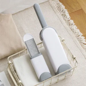 1 pièce Rouleau anti-peluches autonettoyant 2 faces, brosse dépoussiérante et anti-poils d'animaux pour canapé et tapis