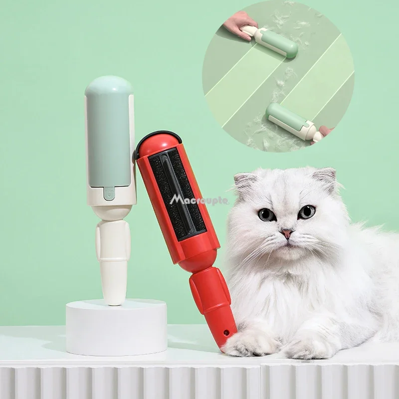 Épilateur électrostatique pour animaux de compagnie, brosse polyvalente pour vêtements, autocollant pour poils de chat