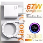 Chargeur mural rapide 6A 67W pour Xiaomi 10 11 12 Lite 13 14 15 Redmi Note 11T 12T 13 Pro POCO Turbo Charge, câble de