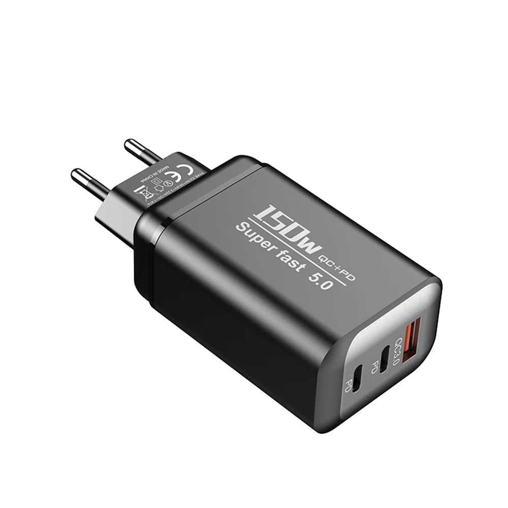 Chargeur USB Type C 150W, charge rapide USB QC3.0, adaptateur de voyage pour téléphone portable, compatible iPhone 17