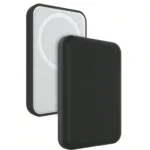 1 étui de protection noir en TPU pour chargeur, compatible avec la batterie externe sans fil MagSafe d'Apple