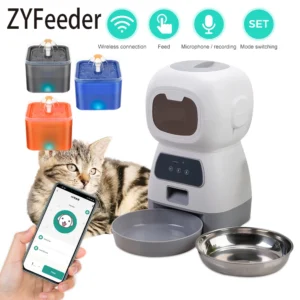 Distributeur automatique de nourriture pour animaux de compagnie 3,5 L avec application WiFi, distributeur de