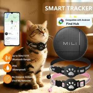 Traceurs intelligents pour animaux de compagnie, uniquement pour Android (NON pour iOS ou Huawei) – Localisateur