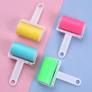 Rouleau anti-peluches réutilisable et lavable, auto-adhésif, pour vêtements, meubles, canapé, tapis, poils d'animaux,