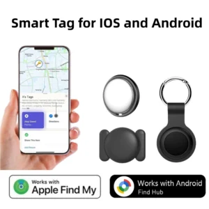 Mini traceur GPS caché avec étui magnétique – Localisateur anti-perte pour voiture, portefeuille, animal de compagnie,