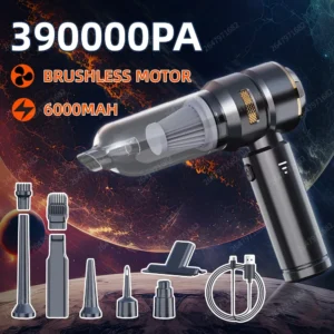 Aspirateur de voiture haute puissance Portable sans fil moteur sans brosse Machine de nettoyage plumeau d'air puissant
