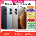 Smartphone Xiaomi Redmi Note 15 Pro 5G, NFC MTK Dimensity 7400-Ultra, écran 6,83 pouces 120 Hz, appareil photo 200 MP,