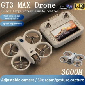 NOUVEAU Drone RC GT3 Mini 8K HD avec Double Caméra, WIFI 5G, Hélicoptère de Photographie FPV, Quadricoptère Pliable à