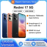 Version Globale du Smartphone Redmi 17 5G, Écran 6.9', Processeur Snapdragon@ 4 Gen 5 avec 5G, Batterie 7500mAh, Charge