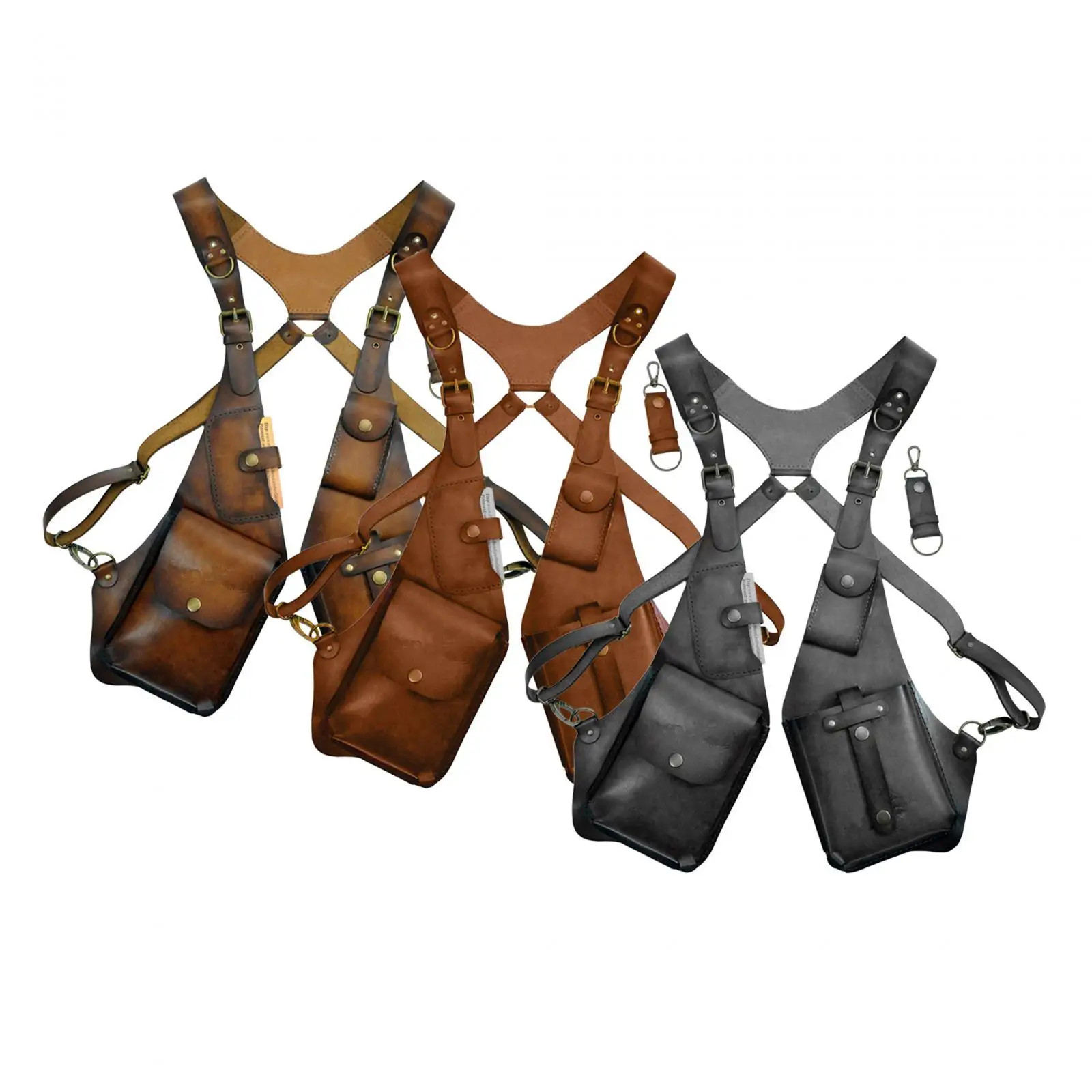 Sac à dos anti-voleur pour femmes et hommes, sac GNE sous les bras, poche portefeuille, poudres lancées, adapté pour la