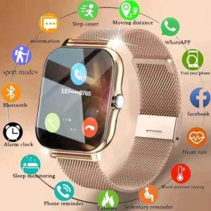 LAXASFIT 2025 nouvelle montre intelligente pour hommes cadeau pour femmes écran tactile complet montre de sport Fitness