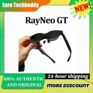 RayNeo GT Lunettes Connectées AR Cinéma Privé Écran Virtuel 201" Micro OLED 1200 Nits Dolby Audio Vision Glasses pour