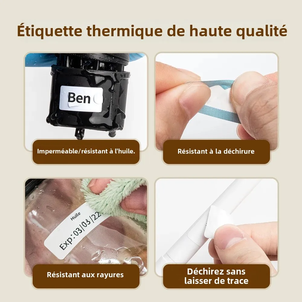 Imprimante d'étiquettes Phomemo Q30, mini imprimante, imprimante thermique de poche, imprimante d'étiquettes sans fil,