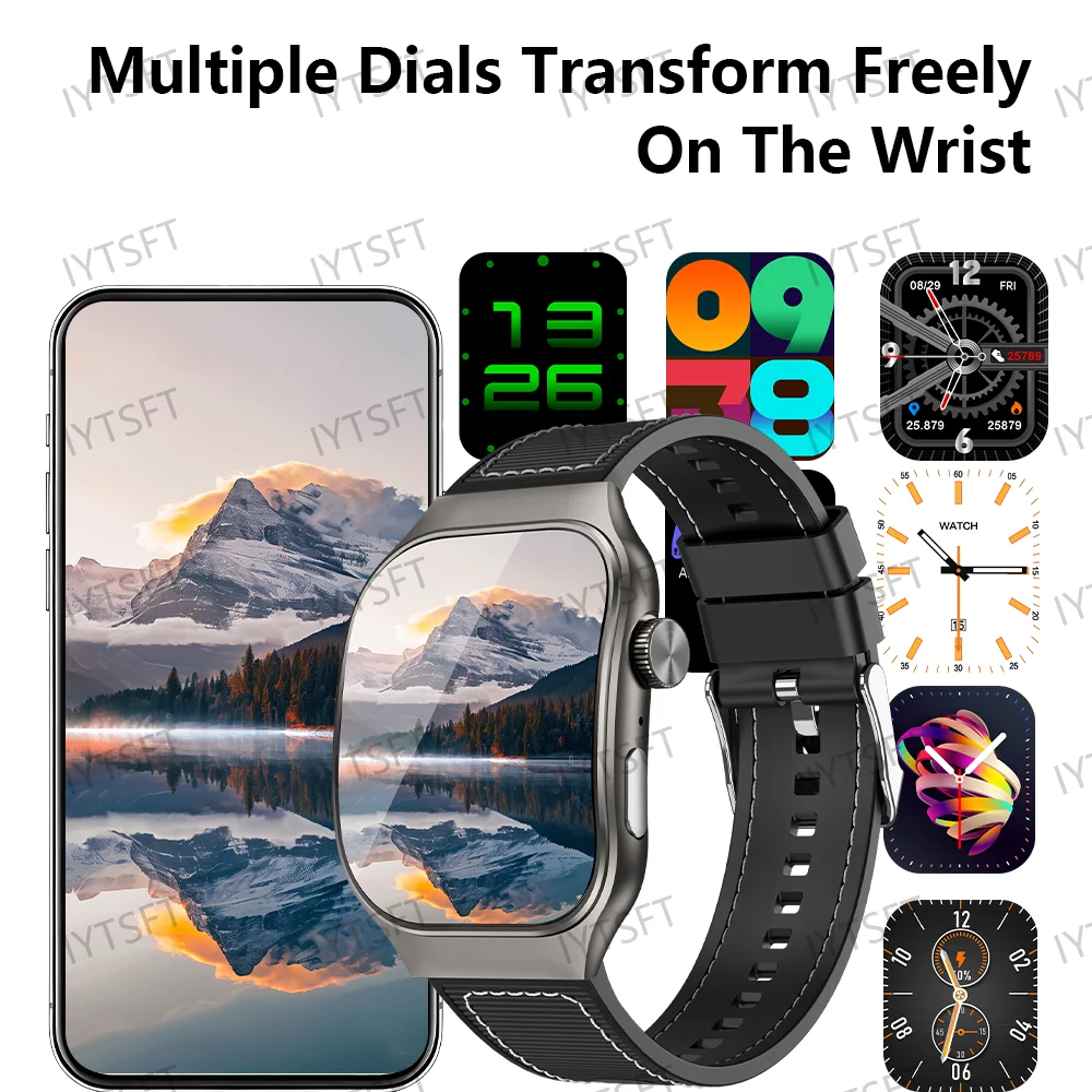 LAXASFIT 2.01 pouces écran incurvé montre intelligente pour hommes Bluetooth 5.3 HD appel plusieurs Modes de sport