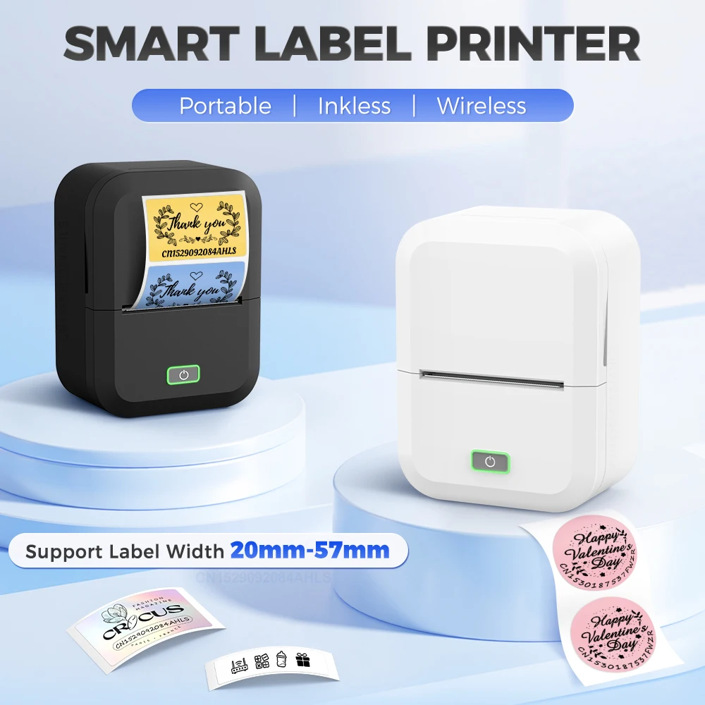 Marklife X2 Mini imprimante étiquette sans encre Bluetooth Portable adhésif autocollant étiquette Machine bricolage nom